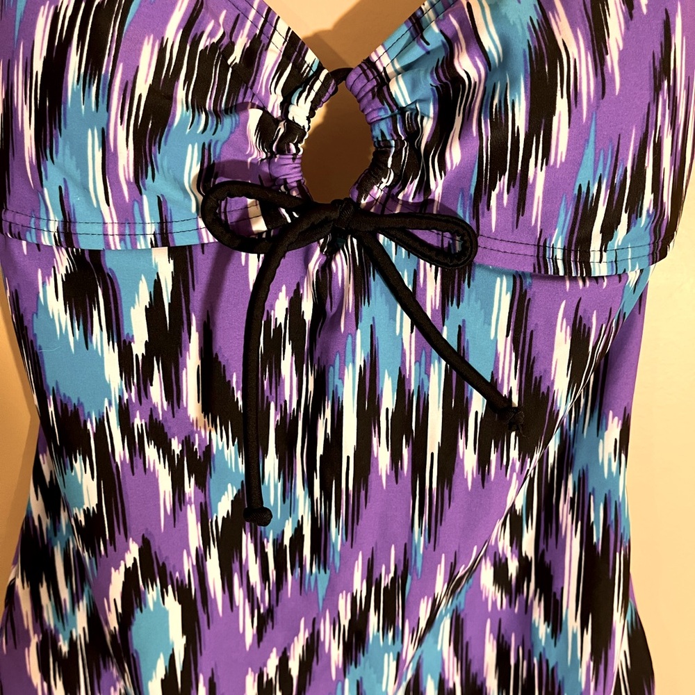 Hula Honey Tankini Swimsuit Top. Open Back Halter!
